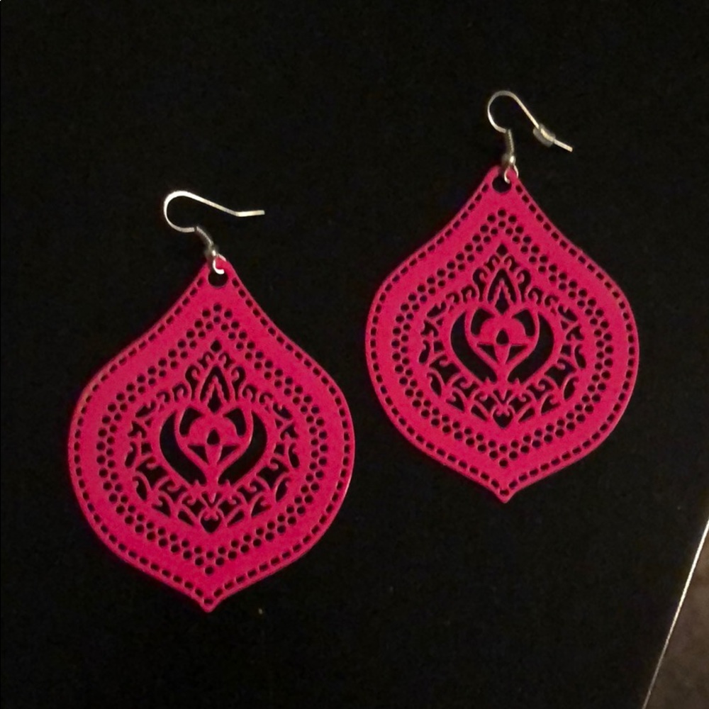 Hot Pink Earrings